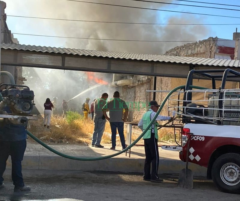 Devastador incendio en la central de dulces de Ciudad frontera