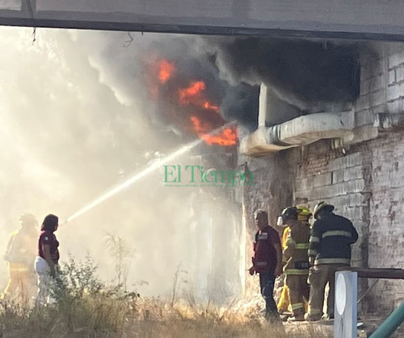 Devastador incendio en la central de dulces de Ciudad frontera