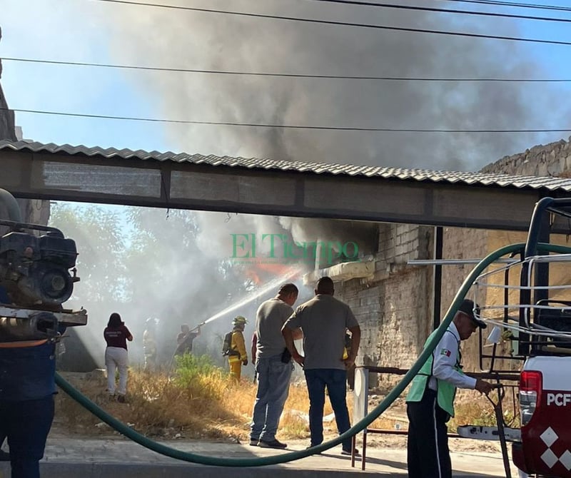 Devastador incendio en la central de dulces de Ciudad frontera