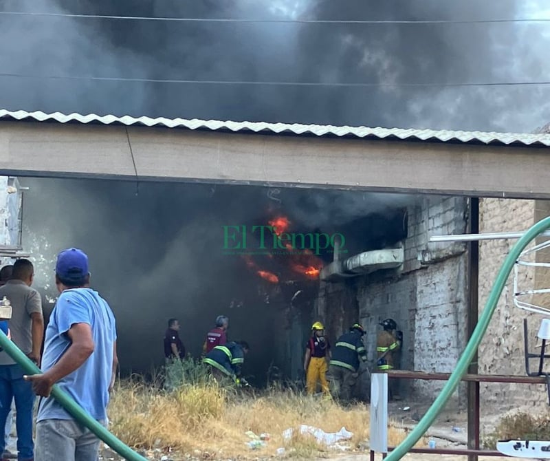 Devastador incendio en la central de dulces de Ciudad frontera