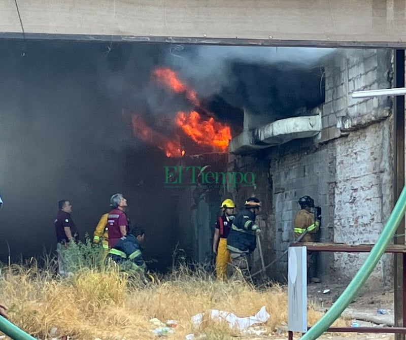 Devastador incendio en la central de dulces de Ciudad frontera