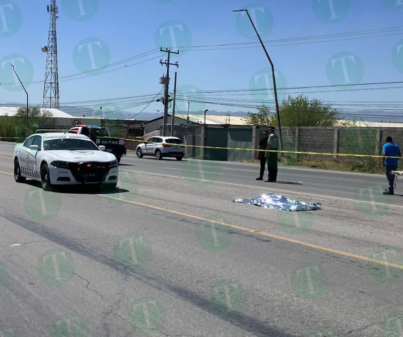 Ciclista pierde la vida tras ser arrollado por elemento de la Guardia Nacional en Castaños