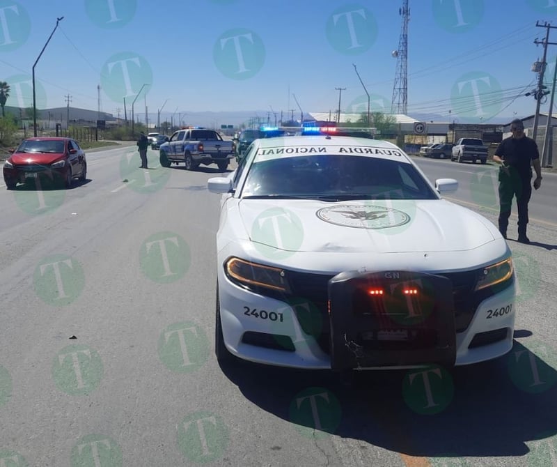 Ciclista pierde la vida tras ser arrollado por elemento de la Guardia Nacional en Castaños