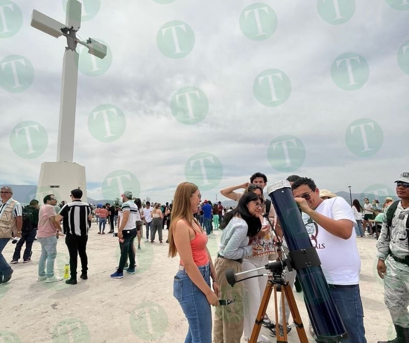 Cristo de la Bartola en Monclova, de los mejores puntos para apreciar el eclipse