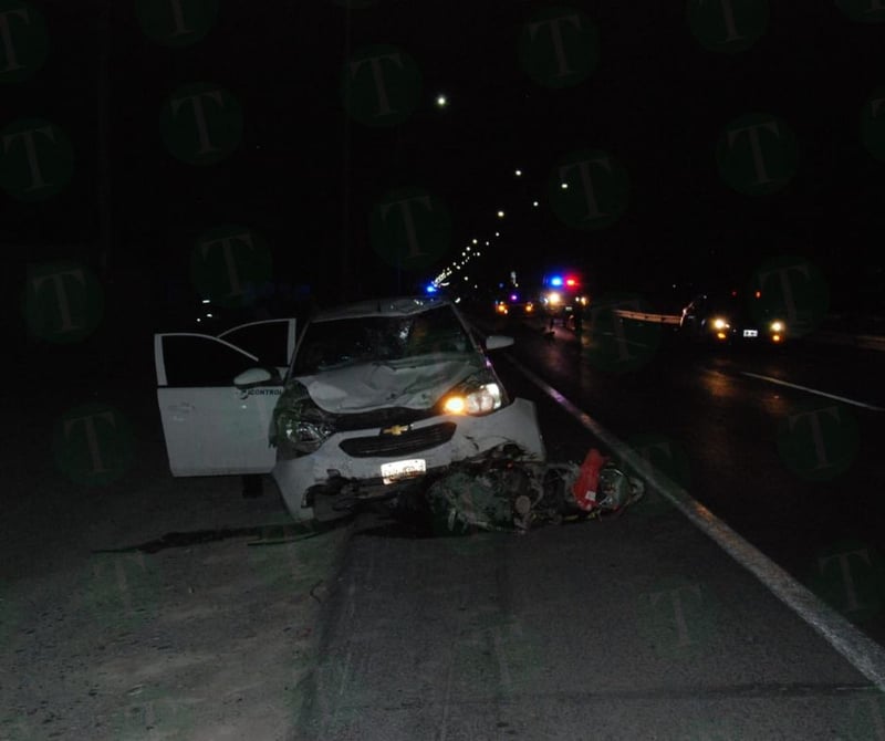 Joven motociclista pierde la vida tras ser arrollado por un vehículo en la 57