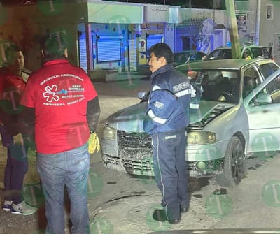 Patrulla de la Guardia Nacional impacta automóvil en la colonia Del Río