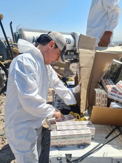 Secretaría de Salud destruye casi 600 mil cigarrillos en el "Día Mundial sin Tabaco"