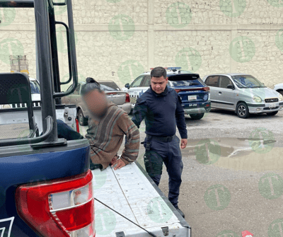 Enfermo mental fue detenido por agredir y escupir a personas en Monclova 