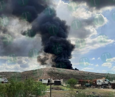 Enésima quemasón en el relleno sanitario de Monclova
