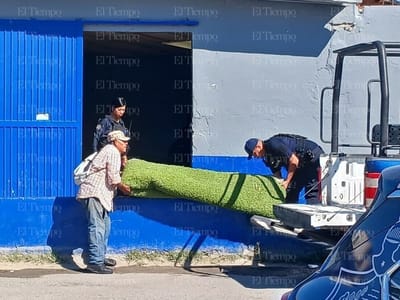Ladrones intentan robarse el pasto sintético de la cancha de fútbol de Colinas de Santiago