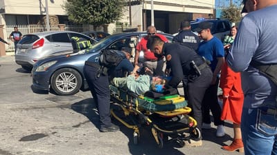 Accidente en López Mateos deja dos lesionados