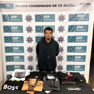 Capturan a joven por robo a negocio en Acuña