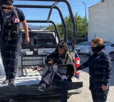 Mujer con problemas mentales fue detenida en la Zona Centro de Monclova