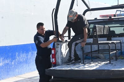 Hombre agresivo fue remitido a los separos municipales de Monclova