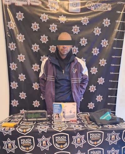 Detienen a hombre por robo a casa habitación en Nueva Rosita