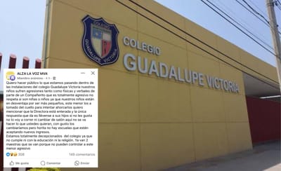 Padres denuncian bullying en colegio Guadalupe Victoria 