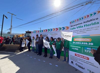 Municipio inicia obra de recarpeteo en calle Villa Florida de Praderas