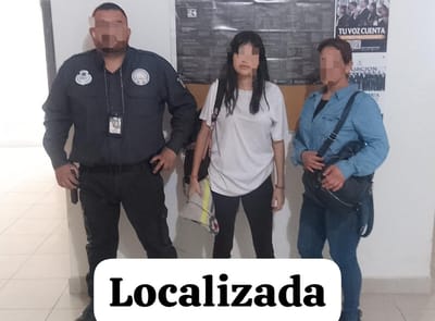 Localizan sana y salva a jovencita desaparecida 