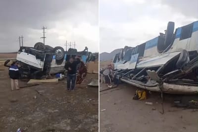 Monclovenses mueren en fatal volcadura de camión turístico en la 57