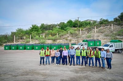 Monclova fortalece recolección de basura con 50 contenedores nuevos