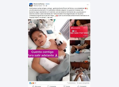 Estafas en Facebook con falsos casos de enfermedad van en aumento