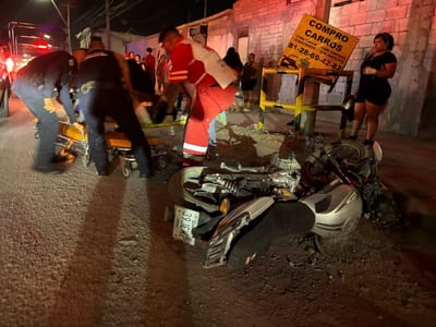 Motociclista resulta lesionado tras choque en la avenida de Las Torres