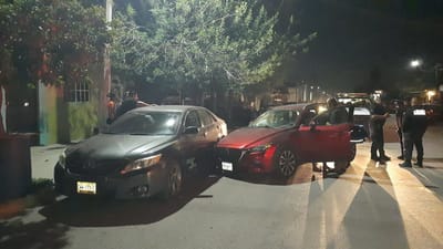 Conductor ebrio choca cinco autos en el Centro de Frontera 