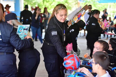 Día del Niño con superhéroes y sonrisas, así celebró Seguridad Pública en Monclova