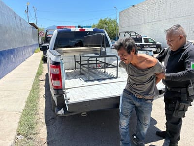 Capturan a sujeto en la Colonia Independencia tras robar tapas de abanicos y enfrentarse a la policía