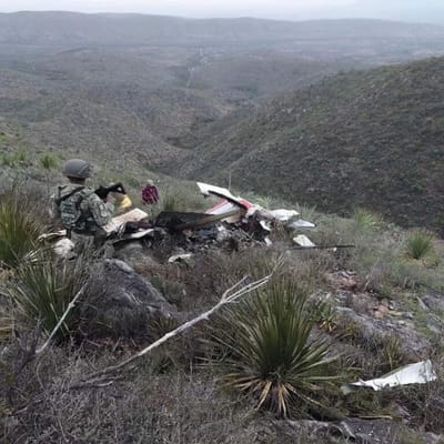 Piloto muere al desplomarse avioneta en la sierra de La Purísima de Castaños 