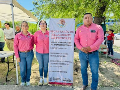 Relaciones Exteriores ofreció apoyo con asesoría cercana y trámites en el ejido Santa María