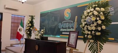Homenaje póstumo en Sabinas reconoce valiosa contribución de Jorge Flores Dovalina a la comunidad