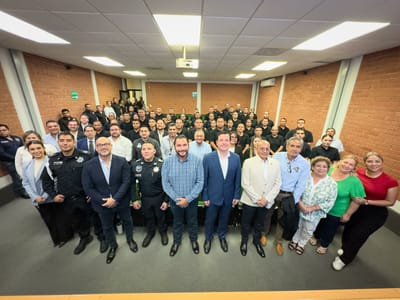 Monclova suma 46 nuevos policías bajo liderazgo del alcalde Villarreal