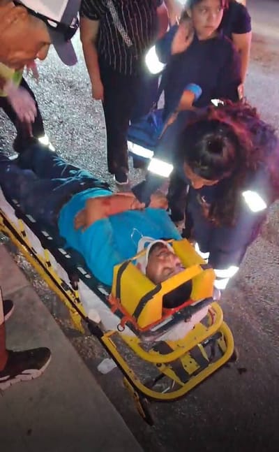 Motociclista herido tras atropello; automovilista se da a la fuga