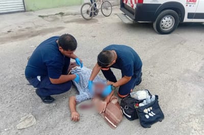 Hombre resulta lesionado tras aparente caída en la colonia Hipódromo