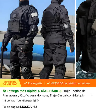 Comercio de uniformes policiales facilita usurpación de funciones