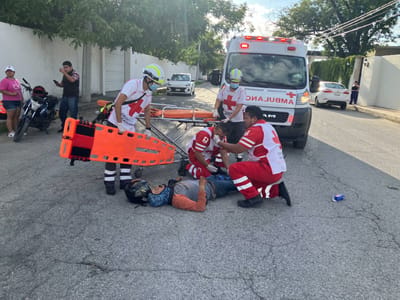 Repartidor de Rappi sufre posible fractura tras choque en Monclova
