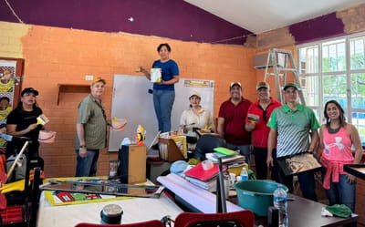 Jornadas de pintura y mejoras en escuelas de la Región Carbonífera
