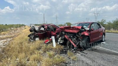 Trágico accidente en la carretera Monclova–Monterrey deja tres personas sin vida 