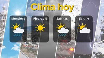 Clima en Coahuila: lluvias aisladas y calor moderado