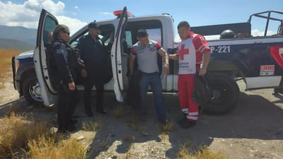 Motociclista derrapa en la curva del diablo en Monclova
