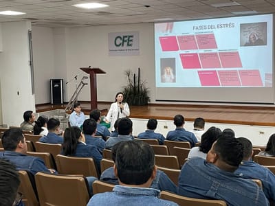Capacitan a personal de CFE en manejo del estrés