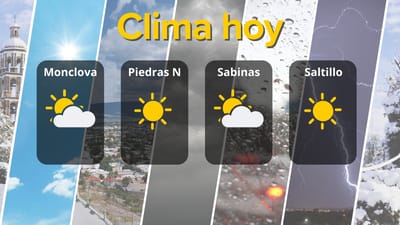 Clima en Coahuila hoy: temperaturas cálidas y cielos despejados