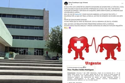 Sobrina de Paulina, menor de 12 años lucha contra el dengue