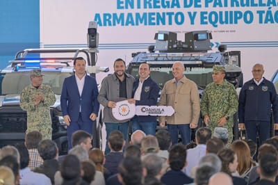 Monclova refuerza su seguridad con 4 nuevas unidades con apoyo del Gobierno del Estado