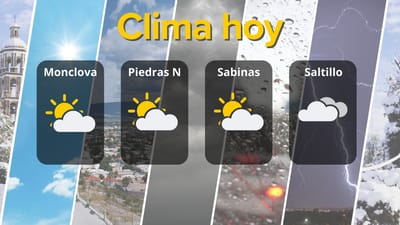 Clima en Coahuila: condiciones parcialmente nubosas y neblina en la región