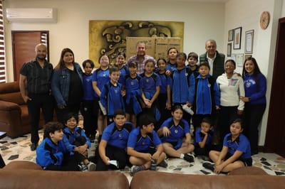 Alumnos del Montessori conocen Presidencia Municipal y labor del alcalde