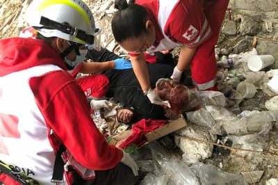 Adulto mayor sufre caída desde puente en Monclova