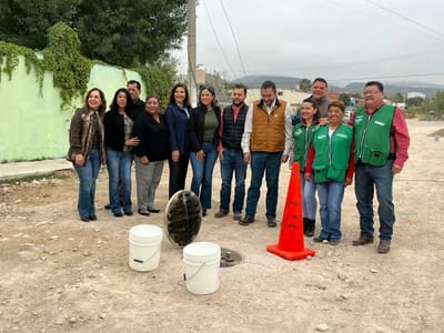 Municipio entrega obras de agua y drenaje para la Calle Viesca en la colonia Óscar Flores Tapia