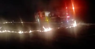 Atienden seis incendios en Múzquiz durante el 24 de diciembre